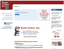 Tablet Screenshot of booksgaloreinc.com